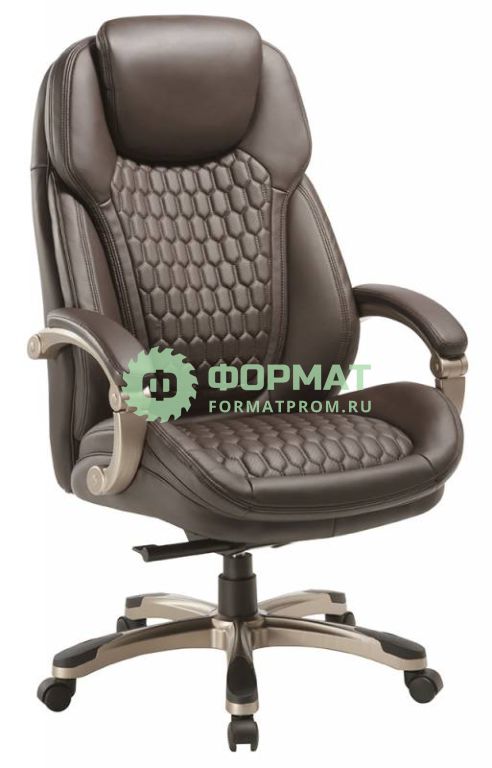 Изображение товара Кресло руководителя Бюрократ T-9917/BROWN коричневый рец.кожа/кожзам