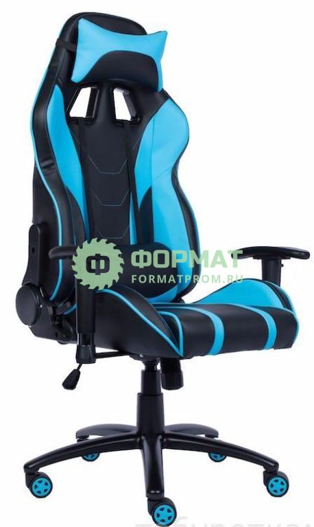 Изображение товара Кресло EverProf LOTUS S16 (голубое, экокожа, крестовина металл)