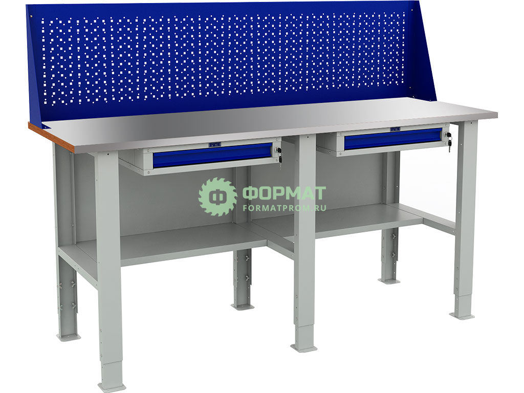 Изображение товара Тяжелый металлический верстак WTS 200.F2/F2/F2.210