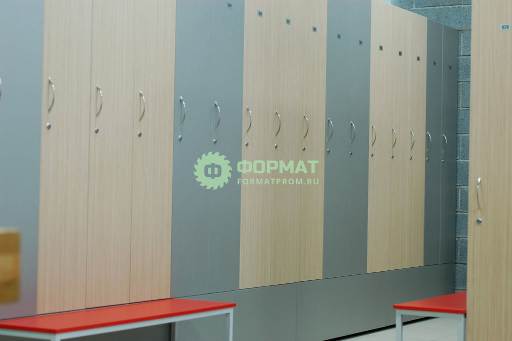 Индивидуальная мебель для спортивных раздевалок